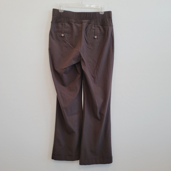 Duo Maternity Stretch Brown Pants Women's Size Medium Maternity - Picture 4 of 14